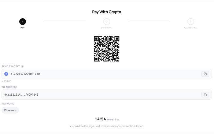 AshePay customer checkout